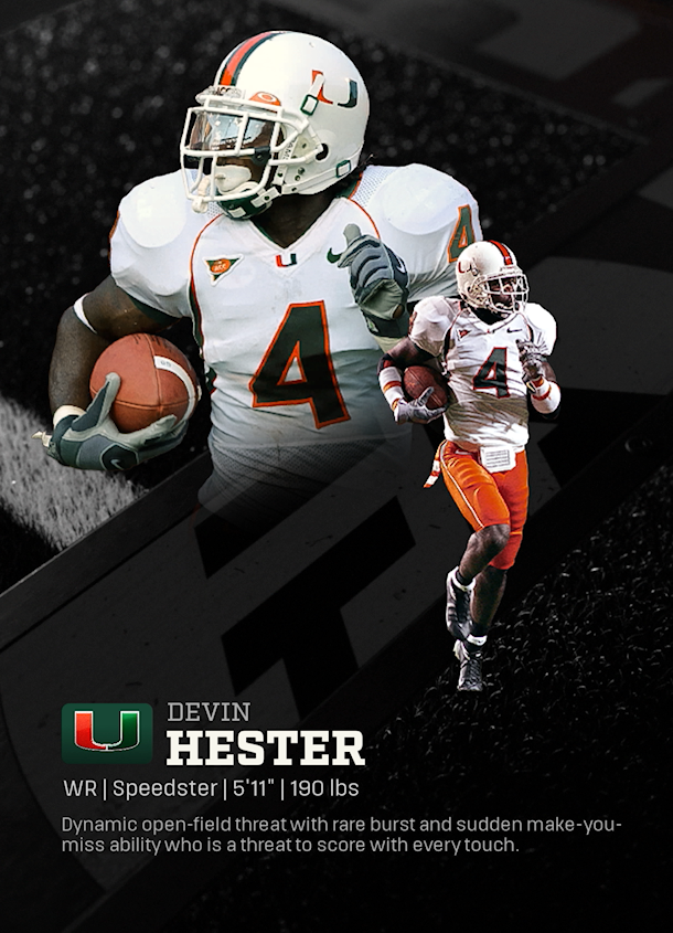 Devin Hester - CFB 27 WR template