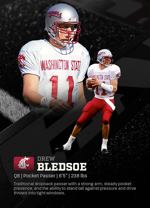 Drew Bledsoe - CFB 27 QB template