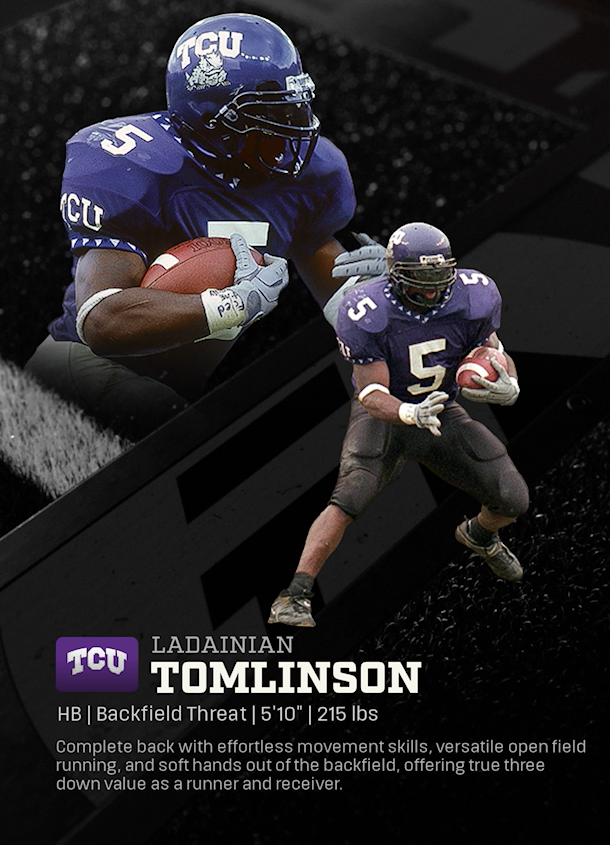 Ladainian Tomlinson - CFB 27 HB template