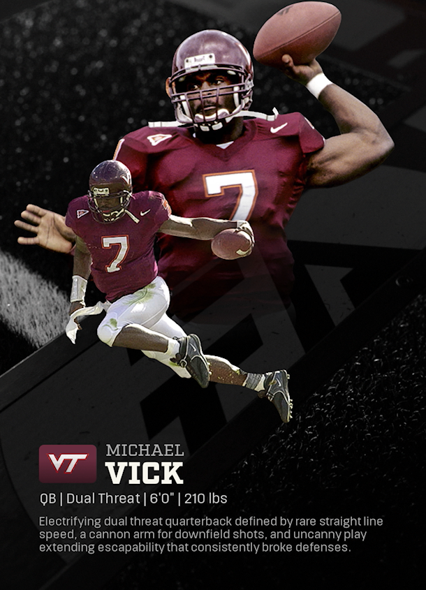 Michael Vick - CFB 27 QB template