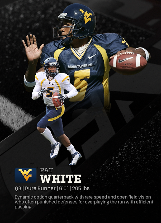 Pat White - CFB 27 QB template