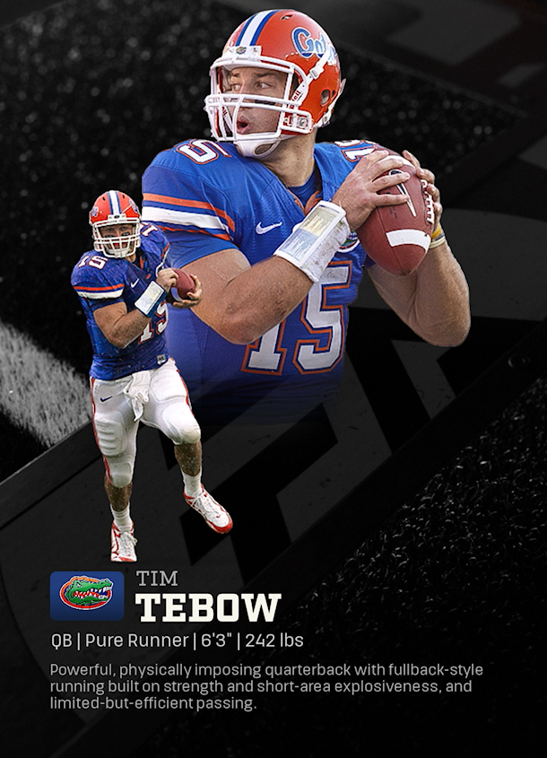 Tim Tebow - CFB 27 QB template