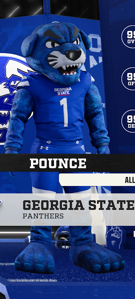 Pounce, the Georgia State Panthers mascot