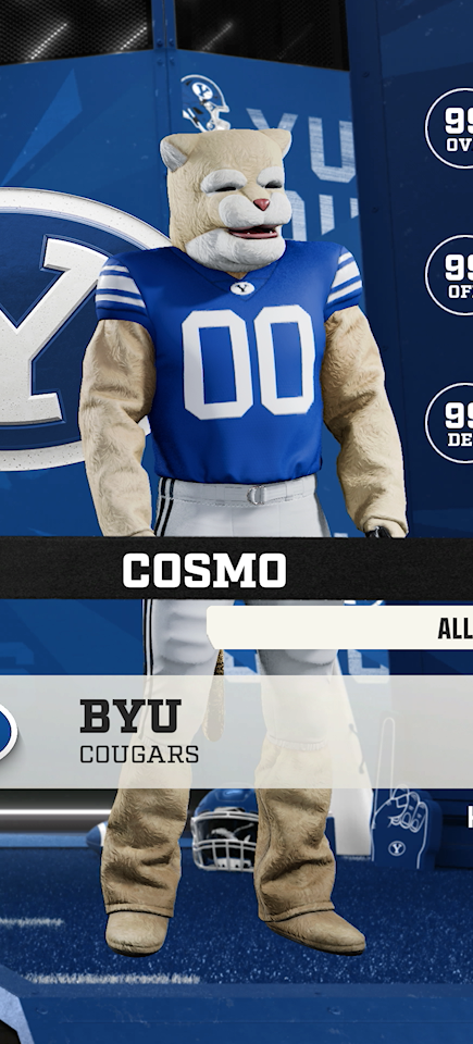 Cosmo, the BYU Cougars mascot