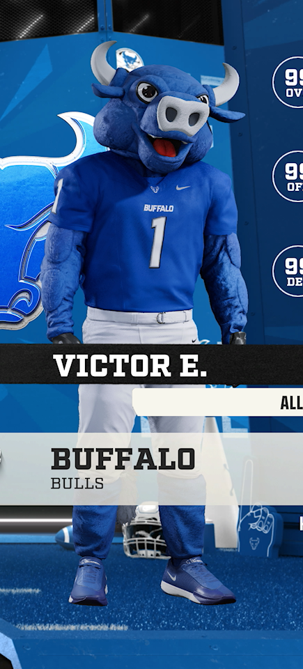 Victor E, the Buffalo Bulls mascot