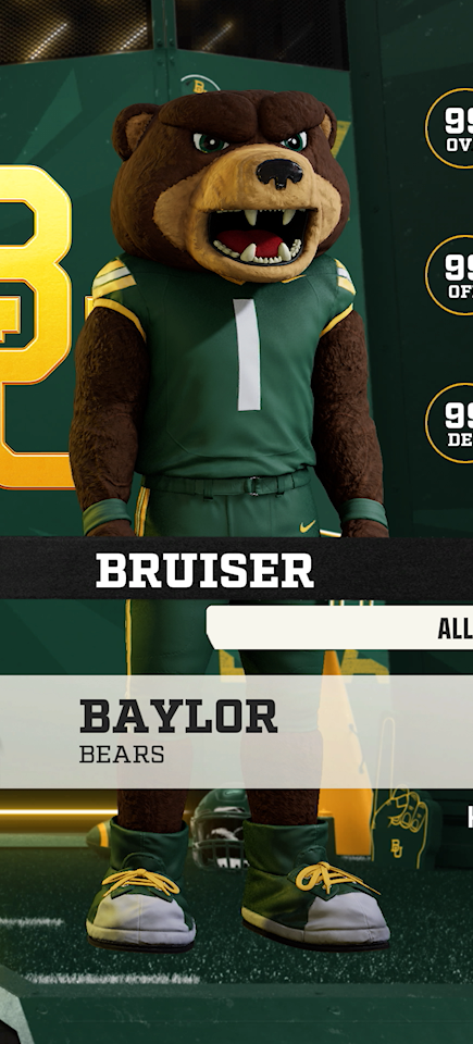 Bruiser, the Baylor Bears mascot