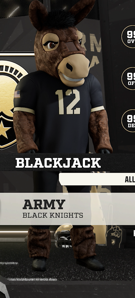 Blackjack, the Army Black Knights mascot
