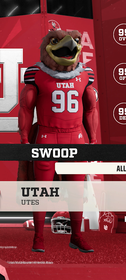 Swoop, the Utah Utes mascot