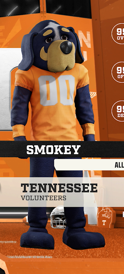 Smokey, the Tennessee Volunteers mascot