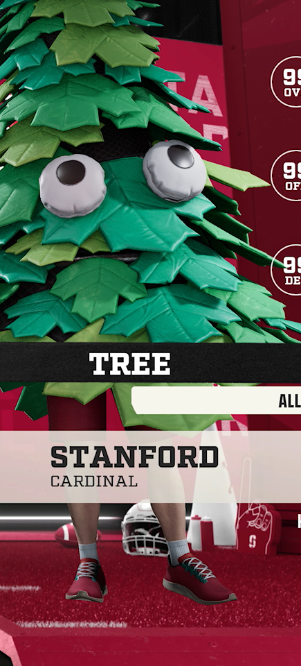Tree, the Stanford Cardinal mascot