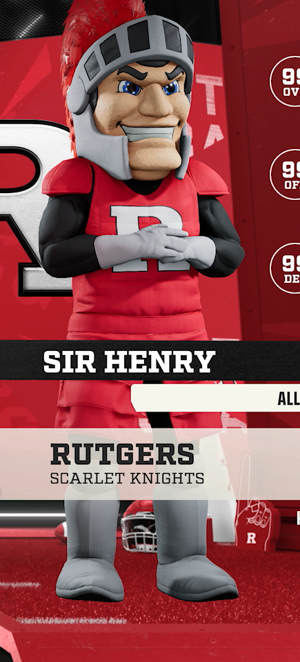 Sir Henry, the Rutgers Scarlet Knights mascot