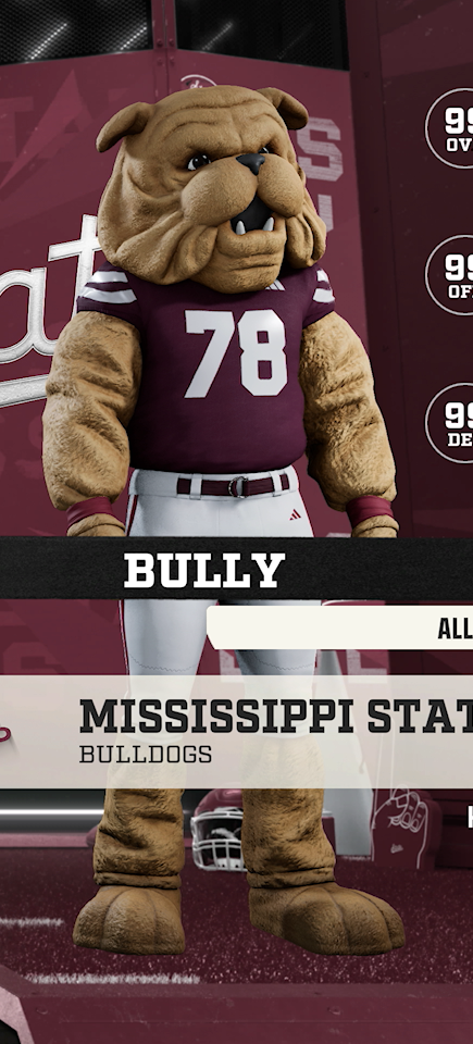 Bully, the Mississippi State Bulldogs mascot