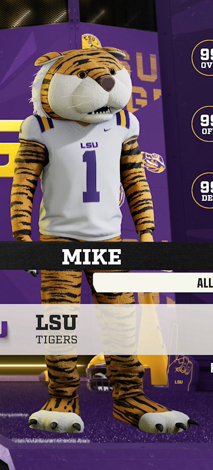 Mike, the LSU Tigers mascot