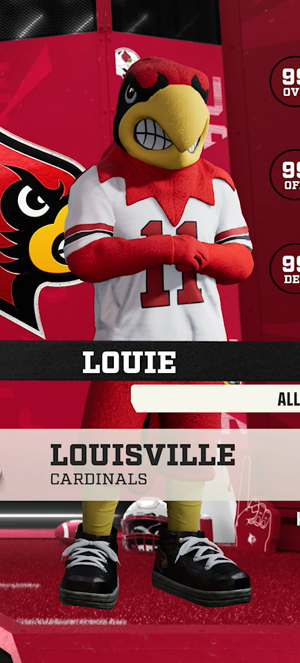 Louie, the Louisville Cardinals mascot