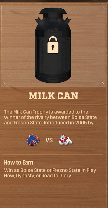 Milk Can rivalry trophy card