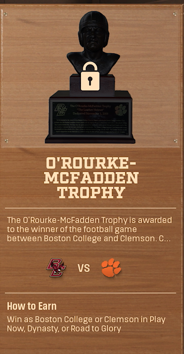 O'Rourke-McFadden Trophy rivalry trophy card
