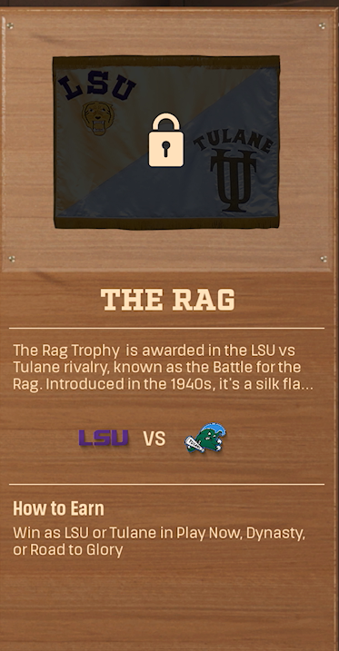 The Rag rivalry trophy card