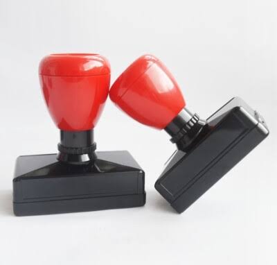 Custom Self Inking Rubber Stamp for Business | Company Seal, Logo & Address Stamp | Clear Impression, Refillable | Round & Rectangular Options