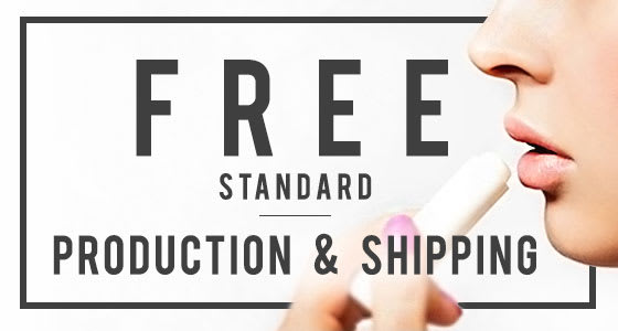 Free 24 Hour Production & Shipping on Custom Lip Balms