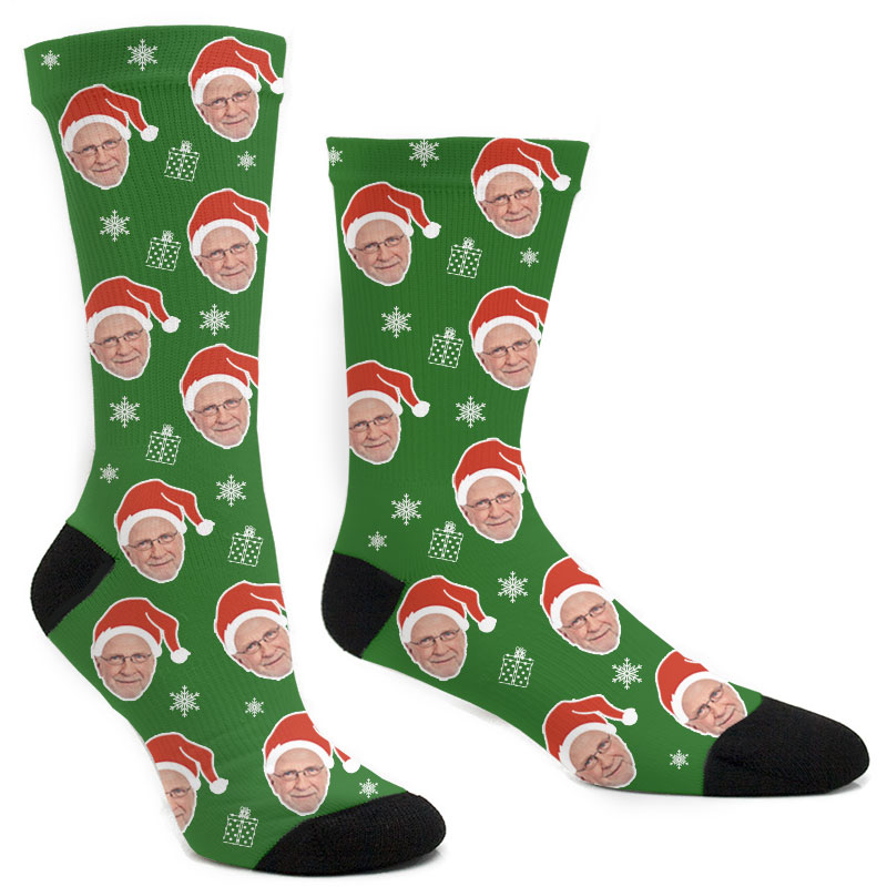 Custom Christmas Santa Hats Socks Holidays