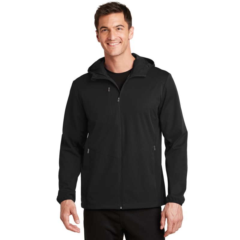Port Authority Active Hooded Soft Shell Jacket. 32