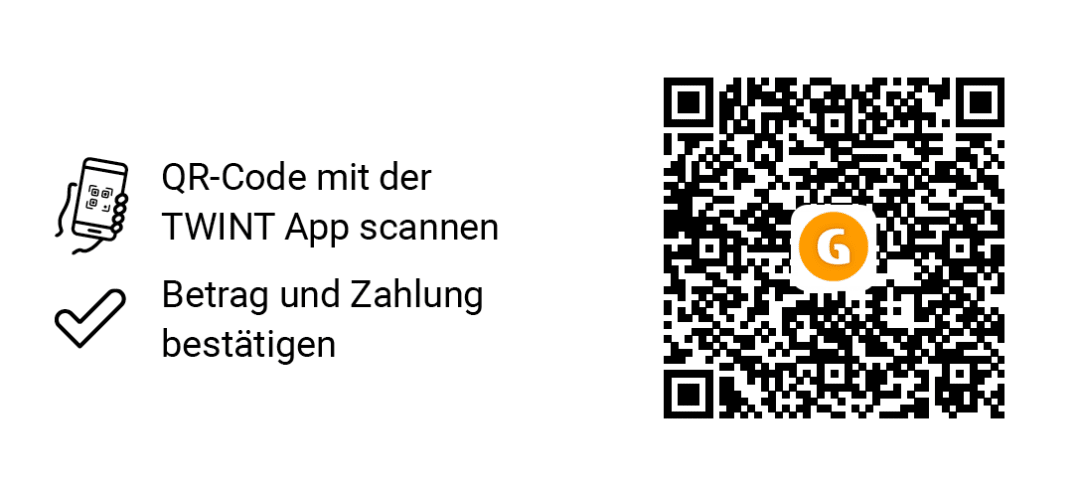 Twint QR Code für Spenden