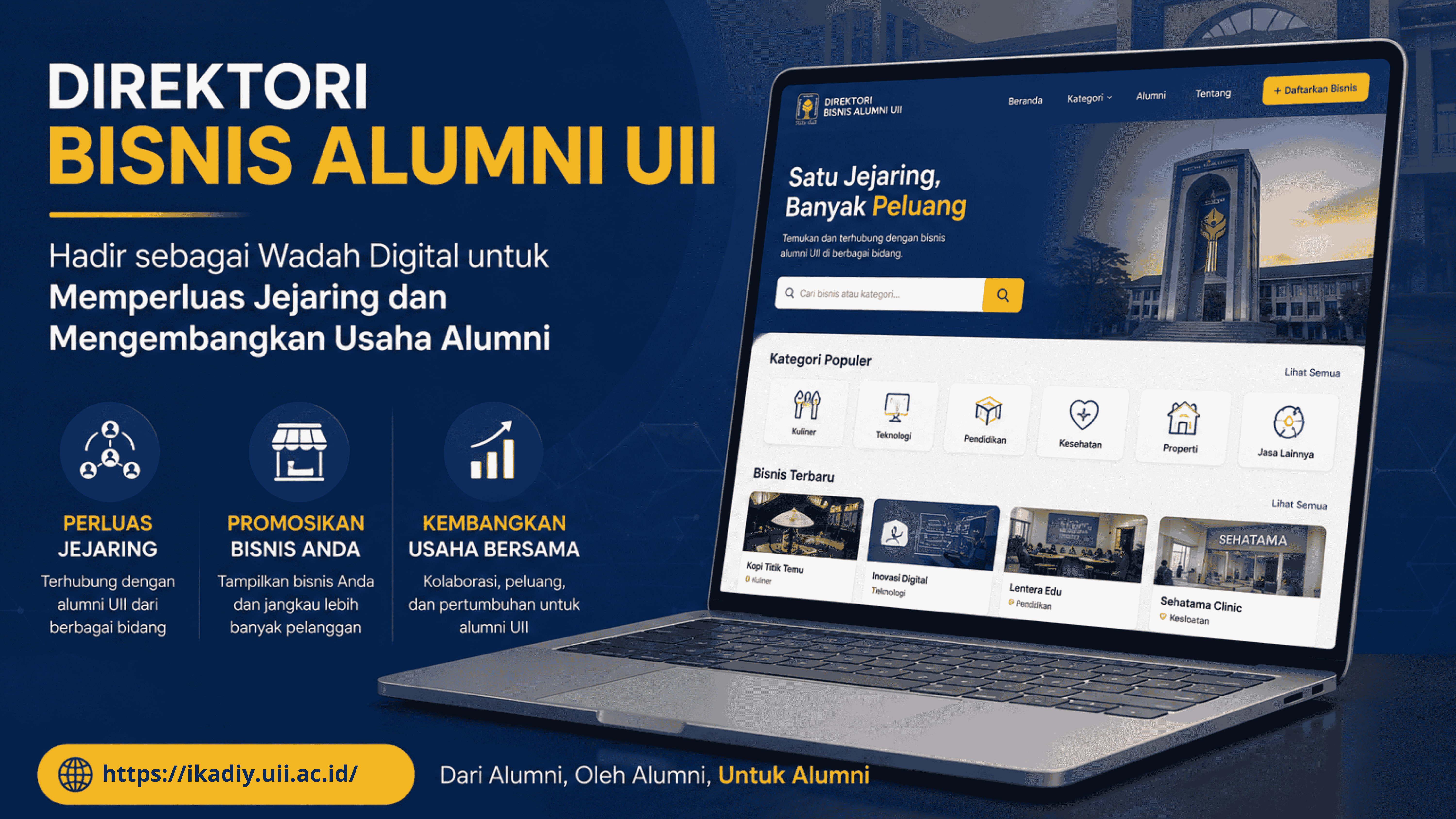 Direktori Bisnis Alumni UII Hadir sebagai Wadah Digital untuk Memperluas Jejaring dan Mengembangkan Usaha Alumni