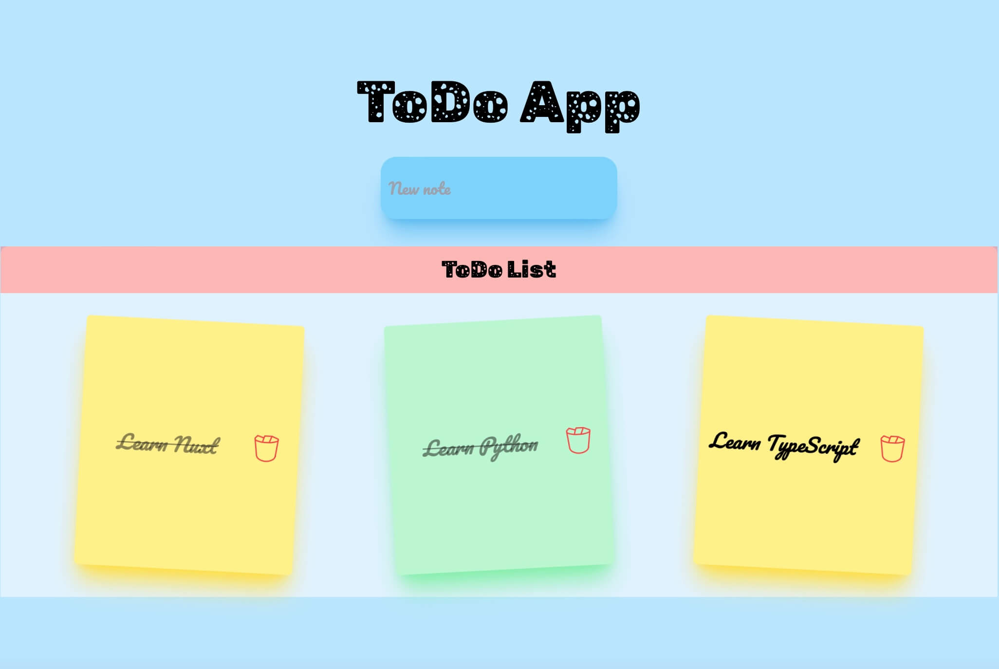 To-do list app