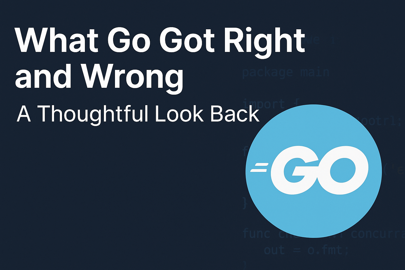 What Go Got Right and Wrong: A Thoughtful Look Back