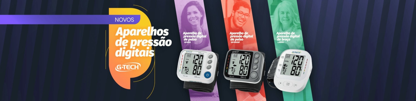 Aparelhos de pressão digitais G-Tech