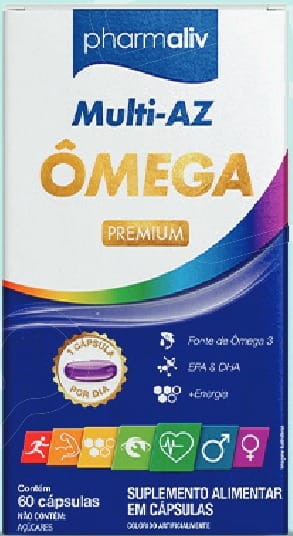 PHARMALIV Multi-AZ Ômega Premium 60 cápsulas