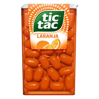 Bala TIC TAC Laranja, Menta, Frutas, Como Te Gusta 14,5 g
