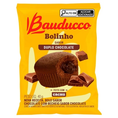 Bolinho Recheado BAUDUCCO Chocolate, Baunilha, Duplo Chocolate 40 g