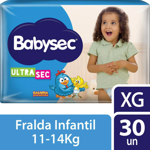 Fralda BABYSEC ULTRA Mega XXXG, XXG, XG, G, M