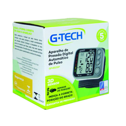 Aparelho de Pressão G-TECH Digital de Pulso GP450SP
