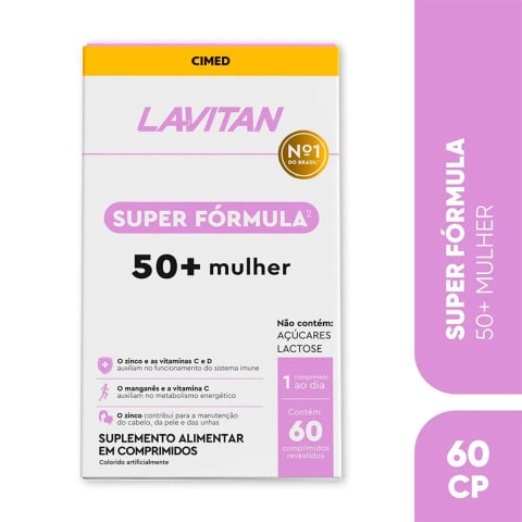 LAVITAN Super Fórmula 50+ Mulher 60 comprimidos
