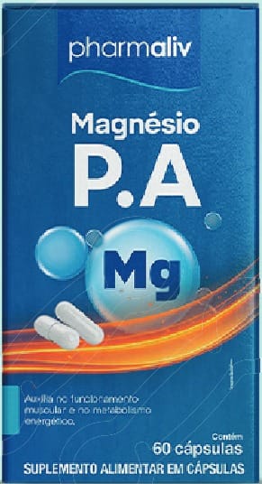 PHARMALIV Magnésio P.A 60 cápsulas