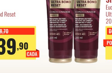 Máscara Regeneradora Eudora Siàge Ultra Bond Reset 250g