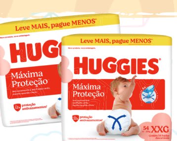 Fralda Huggies Supreme Hiper 56 unidades Xg