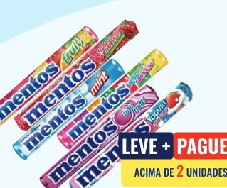 Bala Mentos 37,5 g Fruit