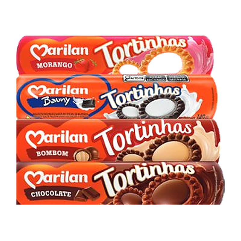 Biscoito Marilan Tortinhas 140 g Bombom