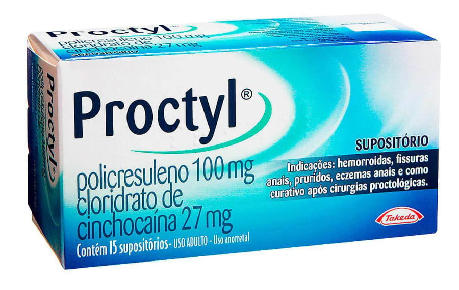 PROCTYL 15 supositórios