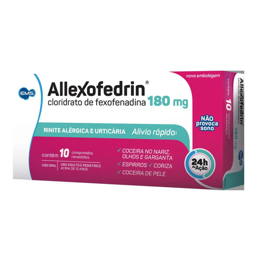 ALLEXOFEDRIN 180 mg 10 comprimidos