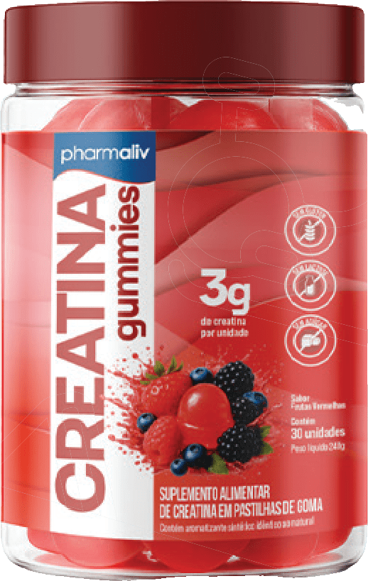 PHARMALIV Creatina Gummies 3 g 30 unidades