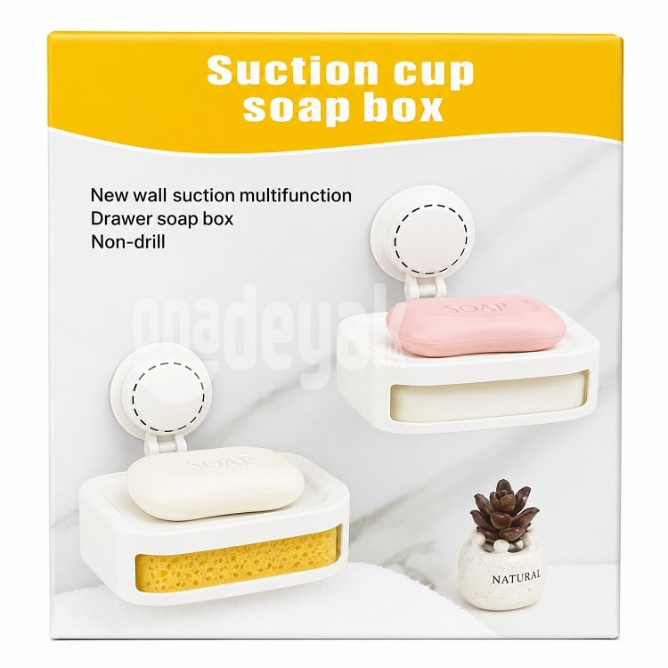 Wall Mounted Suction Cup Soap Box