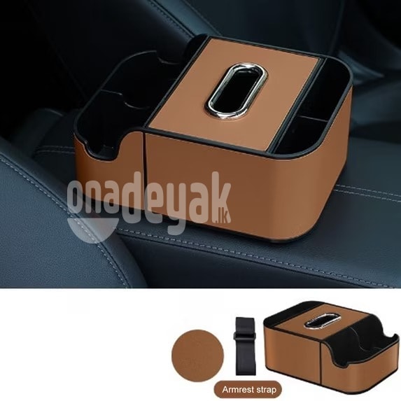 Car Storage Box With Tissue Holder