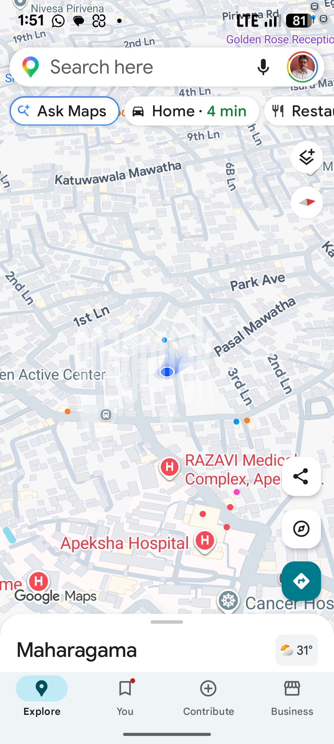 70.75 land with house for sale / maharagama