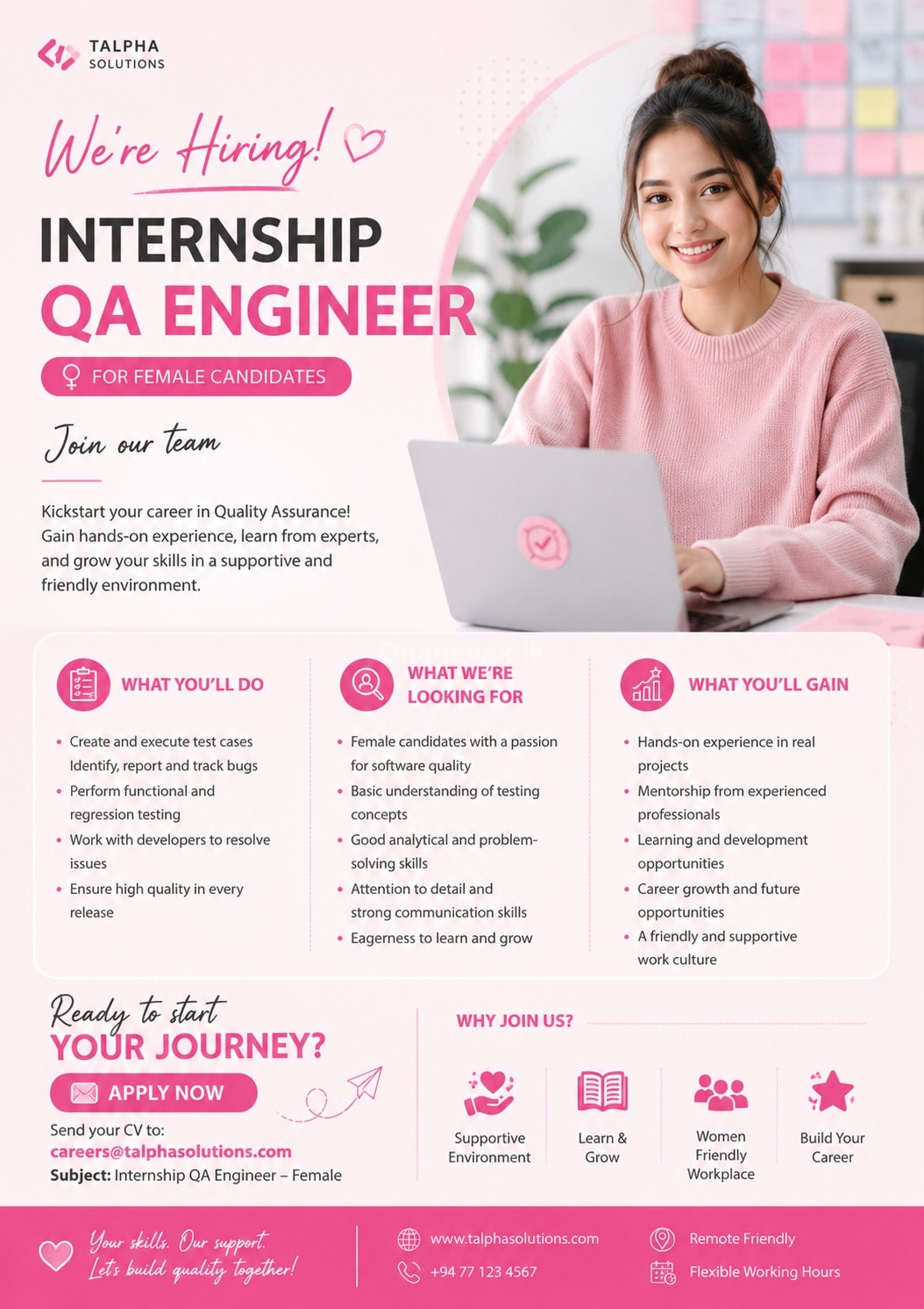 QA software flyer