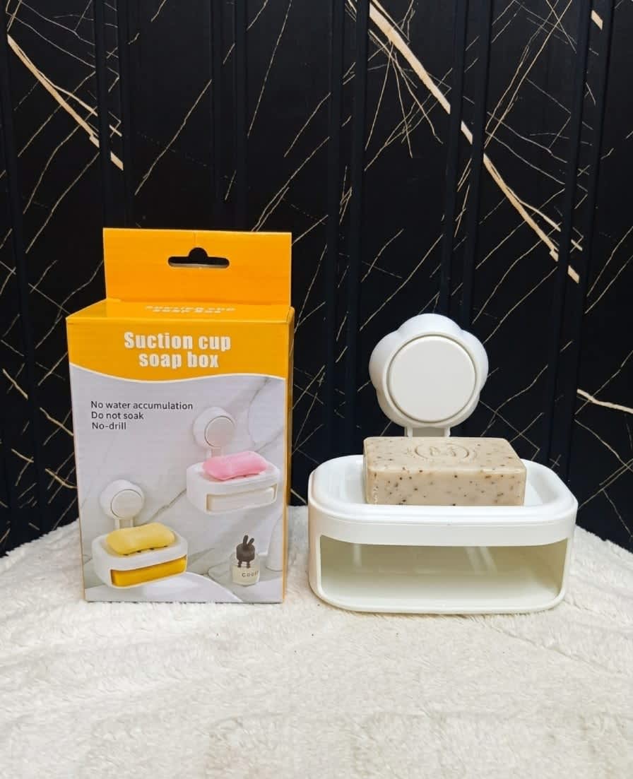 Wall Mounted Suction Cup Soap Box 4
