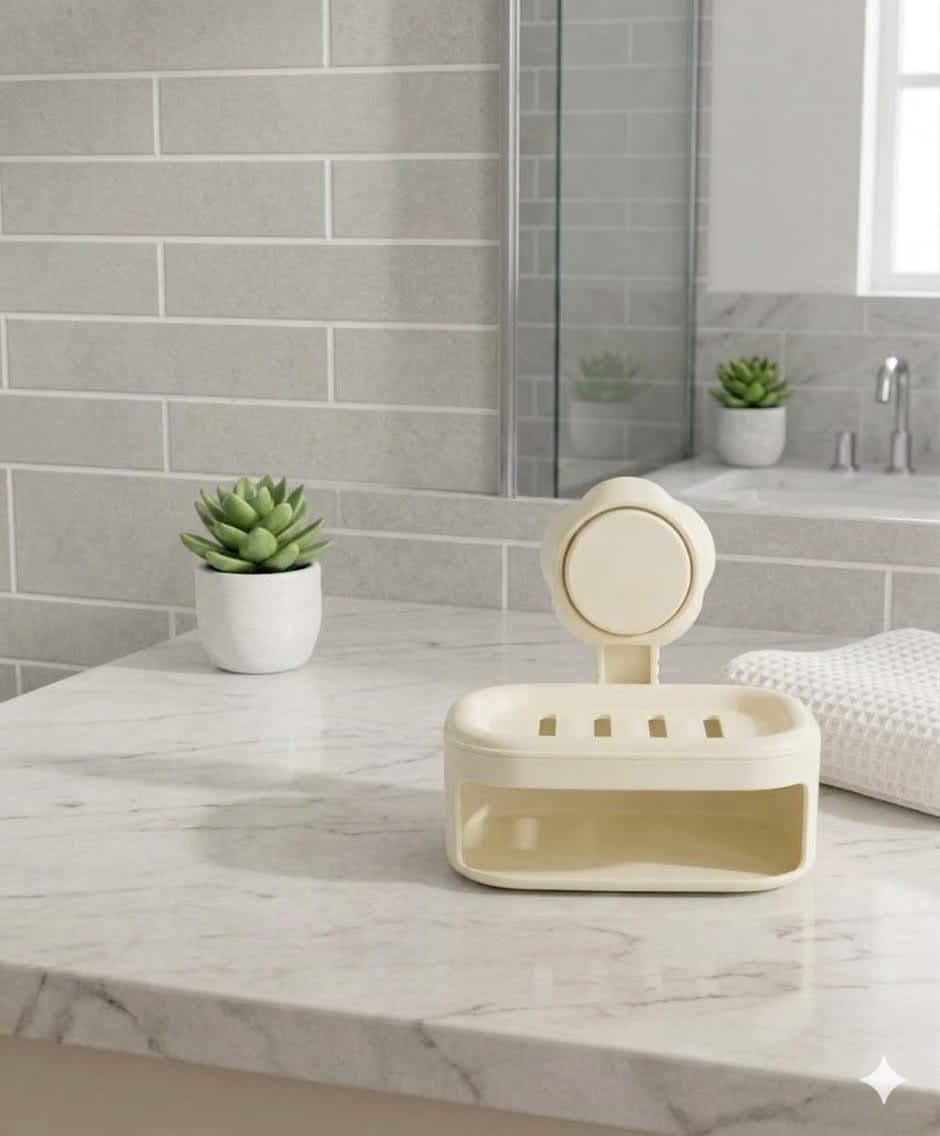 Wall Mounted Suction Cup Soap Box 2